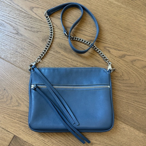 Roots Canada Nolita Bag Princeton Cross-Body Purse - Denim Blue - Like New - Picture 1 of 14